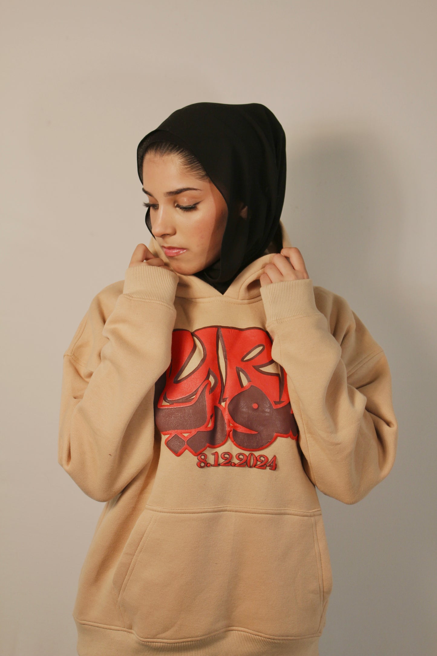 Puff print syria hoodie